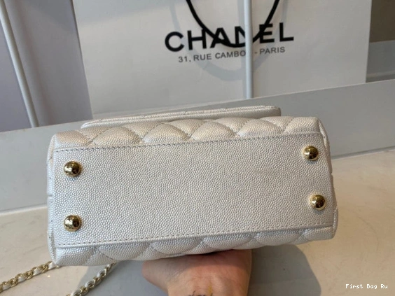 Firstbag Ru WITH BAG MINI CHANEL HANDLE FLAP TOP 0813